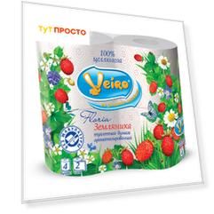 Туалетная бумага виеро флория 4 шт 2-х слойная душистый пион