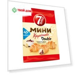 Мини круассаны 7Days c двойным кремом "какао-ваниль" 105 г