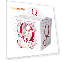 Конфеты Q 150г со сливочной начинкой, миндалем и кокосом эссен продакшн