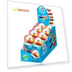 Десерт KidsBox дисней тачки с подарком 20г Конфитрейд