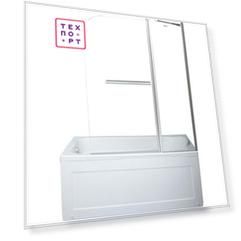 Шторка для ванны Aquanet SG-1200 120х150 прозрачная, хром (209412)