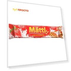Батончик мюсли матти 24 г клубника и йогурт