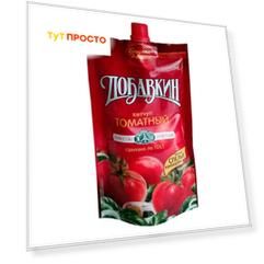 Кетчуп добавкин 350 г томатный дой-пак