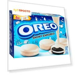 Печенье Oreo 246г какао ваниль покрытое глазурью Mondelez