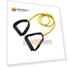 Эспандер для степа LATEX INDIGO LIGHT 1 жгут, SM-067, Желтый, 130 см