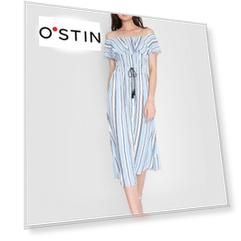 Платье с открытыми плечами из вискозы