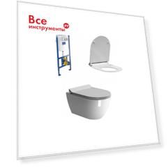 Инсталляция gsi set viconnect pura подвесной унитаз, крышка-сиденье 00000072709