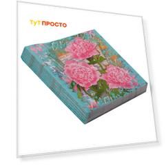Салфетки Home Collection 20шт 33*33см 3 слоя пионы