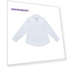 Рубашка для девочек Benetton 5AWR5QGY0_101 р-р 122