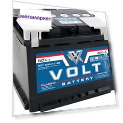 Аккумулятор автомобильный VOLT CLASSIC 6СТ-60.1 VC6011