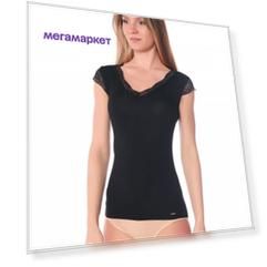 Футболка домашняя женская BlackSpade BS1348 черная XL
