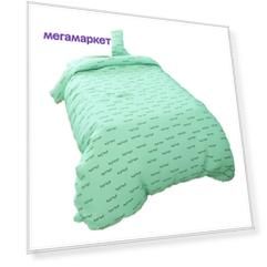 Пододеяльник AmaroBaby Реснички мята на молнии, 145х210