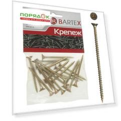 Саморез универсальный, диаметр 5х80 мм, 10 шт, оцинкованный, пакет, Bartex
