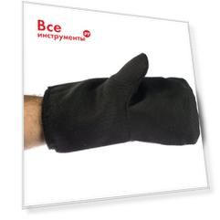 Утепленные рукавицы с искусственным мехом