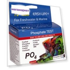 Тест на уровень фосфата в воде EASY LIFE Phosphate TEST PO4, 75 тестов