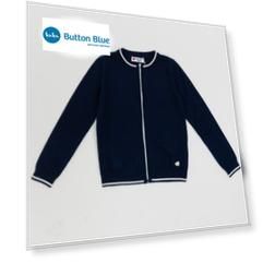Синий тонкий кардиган Button Blue