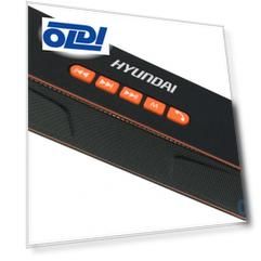 Колонки Hyundai H-PAC160 1.0 черный/оранжевый 6Вт беспроводные BT