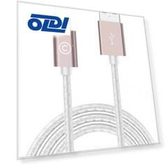Кабель Lightning 1.8м LAB.C Leather Cable A.L круглый розовый