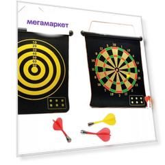 Дартс магнитный, двухсторонний, 40*48 см, дротики 6 шт. 635818 Наша Игрушка