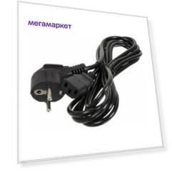 Кабель Ningbo IEC 320 C13-CEE 7/7, M-F 3м Black
