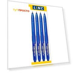 Набор ручек шариковых Linc Click 4шт 0,7мм синий автомат 4006-ii/blue/4