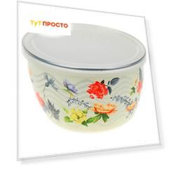 Миска 1,7л Metrot вальс цветов б/уп