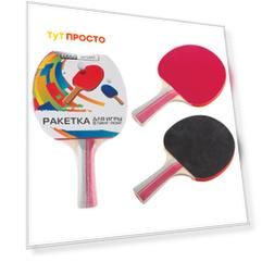 Ракетка для игры в пинг-понг экос ppr-03 323119