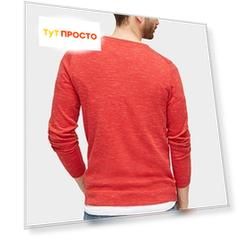 свитер Tom Tailor / муж / light red melange / 60 % Хлопок, 40 % Полиэстер / L
