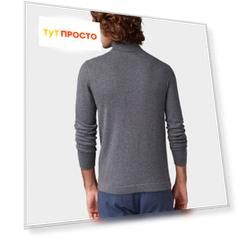 свитер Tom Tailor / муж / Magnet Grey Melange / 95 % хлопок 5 % кашемир / L