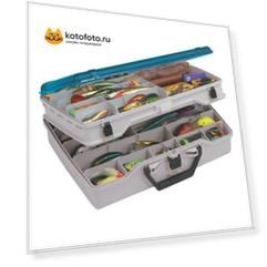 Ящик Plano 1155 двухуровневый с прозрачной крышкой 428х127х304 мм (1155-02)