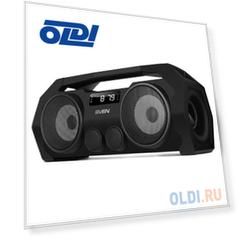 Колонки Sven PS-465, черный, (2.0, мощность 2x9 Вт (RMS), Bluetooth, FM, USB, microSD, LED-дисплей, встроенный аккумулятор)