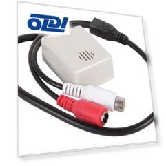 Высокочувствительный микрофон для видеосистем ORIENT VMC-04X, активный с АРУ, в корпусе, питание 6-12В, разъемы: RCA+питание