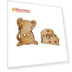 BBL003-MX-P2 Набор пуговиц 'Мышата', упак./6 шт., Magic Buttons