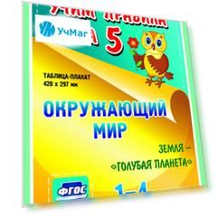 Окружающий мир. Земля - планета. 1-4 классы: Таблица-плакат 420х297
