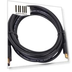 Кабель HDMI Gembird, 3.0м, v1.4, 19M/19M, черный, позол.разъемы, экран, пакет