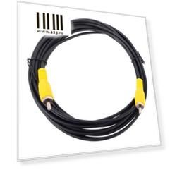 Кабель соединительный 5.0м VCOM Telecom RCA(M)-RCA(M) черный TAV4158-5M