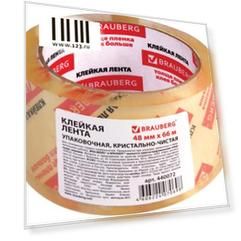Клейкая лента BRAUBERG Кристалл 440072 48мм x 66 м