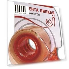 Клейкая лента ЛУЧ 18С 1228-08 18мм x 20 м канцелярская