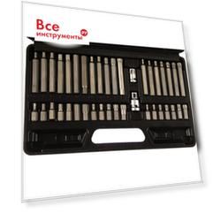 Набор бит и битодержателей (40 предметов; 75/30 мм; tx20-55; hex4-12; m5-12) forsage 16933