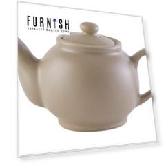 Чайник заварочный matt glaze (p&k) бежевый 17x10x9 см.