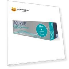 Контактные линзы Acuvue 1-Day Oasys with Hydraluxe, 30 шт, R:8,5 D:-03,00