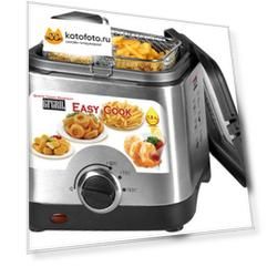 Фритюрница GFGril GFF-03 EASY COOK серебристый