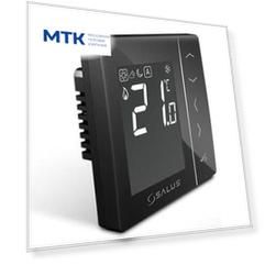Цифровой, комнатный термостат для скрытой проводки Salus VS35B, черный