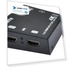 Разветвитель OSNOVO D-Hi102/1 HDMI (1вх./2вых.). Разрешение до 1080p/36бит (Deep Color) и 4Kx2K (384