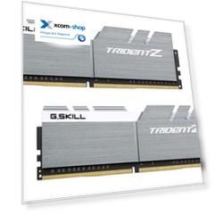 Модуль памяти DDR4 16GB (2*8GB) G.Skill F4-3866C18D-16GTZSW Trident Z, PC4-30900, 3866MHz, CL18, радиатор, 1.35V, silver-white