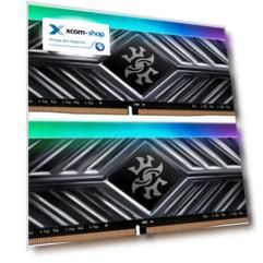 Модуль памяти DDR4 16GB (2*8GB) ADATA AX4U266638G16-DT41 XPG Spectrix D41 RGB Titanium gray PC4-21300 2666MHz CL16 1.2V Радиатор XMP RTL