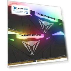 Модуль памяти DDR4 16GB (2*8GB) Patriot Memory PVR416G413C9K Viper RGB BLACK PC4-33000 4133MHz CL19 1.4V Радиатор RTL