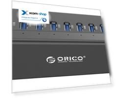 Концентратор USB 3.0 Orico A3H10-BK