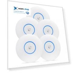 Точка доступа Ubiquiti UniFi AC LR 5-pack Wi Fi 802.11ac, Dual-Radio Long Range 867 Mbps, indoor, работает с контроллером UniFi, комплект 5шт, без БП