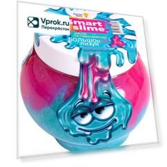 Игрушка Genio kids Лизун-мялка Смарт-слайм розовый 500г